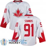 Maglia Hockey Canada Steven Stamkos 2016 World Cup Bianco