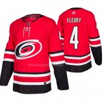 Maglia Hockey Carolina Hurricanes Haydn Fleury Home Autentico Rosso