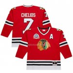 Maglia Hockey Chicago Blackhawks Chris Chelios Mitchell & Ness 1991-92 Rosso
