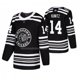 Maglia Hockey Chicago Blackhawks Chris Kunitz 2019 Winter Classic Nero