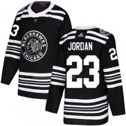 Maglia Hockey Chicago Blackhawks Michael Jordan Autentico 2019 Winter Classic Nero