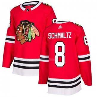 Maglia Hockey Chicago Blackhawks Nick Schmaltz Home Autentico Rosso