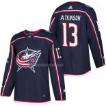Maglia Hockey Columbus Blue Jackets Cam Atkinson Autentico Home 2018 Blu