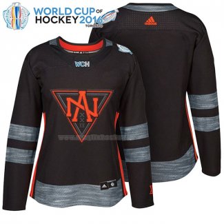 Maglia Hockey Donna America del Norten Black 2016 World Cup