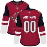Maglia Hockey Donna Arizona Coyotes Personalizzate Home Rosso
