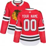 Maglia Hockey Donna Chicago Blackhawks Personalizzate Home Rosso
