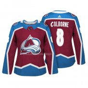 Maglia Hockey Donna Colorado Avalanche Joe Colborne Autentico Giocatore Maroon