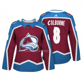 Maglia Hockey Donna Colorado Avalanche Joe Colborne Autentico Giocatore Maroon
