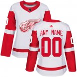 Maglia Hockey Donna Detroit Red Wings Personalizzate Away Bianco
