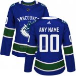 Maglia Hockey Donna Vancouver Canucks Personalizzate Home Blu