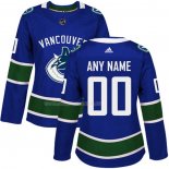 Maglia Hockey Donna Vancouver Canucks Personalizzate Home Blu