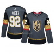 Maglia Hockey Donna Vegas Golden Knights Tomas Nosek Home Autentico Giocatore Gris
