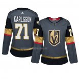 Maglia Hockey Donna Vegas Golden Knights William Karlsson Home Autentico Giocatore Gris