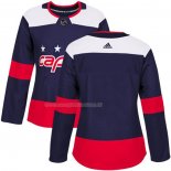 Maglia Hockey Donna Washington Capitals Personalizzate Autentico 2018 Stadium Blu