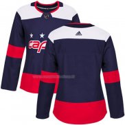 Maglia Hockey Donna Washington Capitals Personalizzate Autentico 2018 Stadium Blu