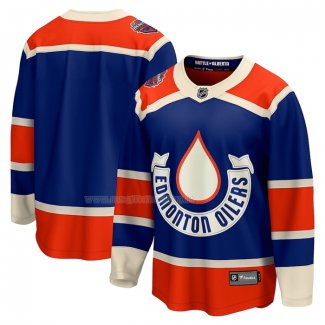 Maglia Hockey Edmonton Oilers 2023 NHL Heritage Classic Premier Breakaway Blu