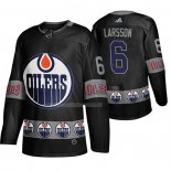 Maglia Hockey Edmonton Oilers Adam Larsson Breakaway Nero