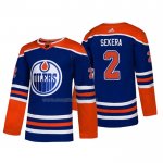 Maglia Hockey Edmonton Oilers Andrej Sekera Alternato Autentico Blu