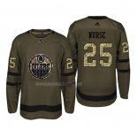 Maglia Hockey Edmonton Oilers Darnell Nurse 2018 Salute To Service Verde Militare