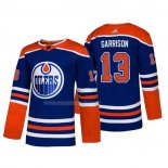 Maglia Hockey Edmonton Oilers Jason Garrison Alternato Autentico Blu
