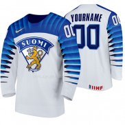 Maglia Hockey Finlandia Personalizzate Home 2020 Iihf World Championship Bianco