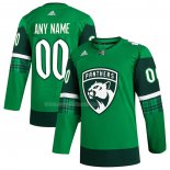Maglia Hockey Florida Panthers 2023 St. Patrick's Day Autentico Personalizzate Verde