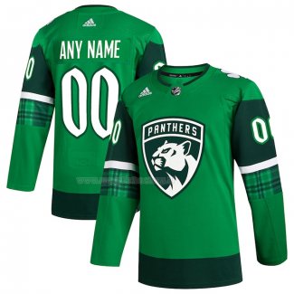 Maglia Hockey Florida Panthers 2023 St. Patrick's Day Autentico Personalizzate Verde