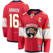 Maglia Hockey Florida Panthers Aleksander Barkov Captain Patch Home Breakaway Rosso