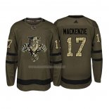 Maglia Hockey Florida Panthers Derek Mackenzie 2018 Salute To Service Verde Militare