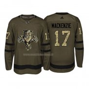 Maglia Hockey Florida Panthers Derek Mackenzie 2018 Salute To Service Verde Militare