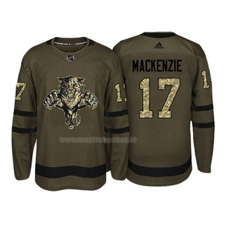 Maglia Hockey Florida Panthers Derek Mackenzie 2018 Salute To Service Verde Militare