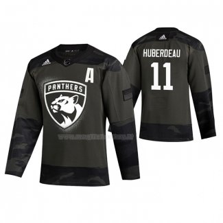 Maglia Hockey Florida Panthers Jonathan Huberdeau 2019 Veterans Day Camuffamento