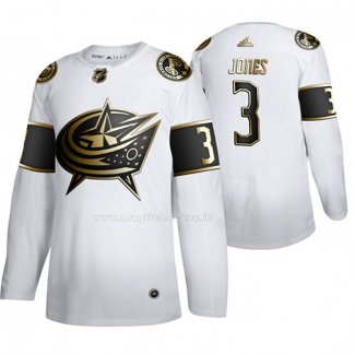 Maglia Hockey Golden Edition Columbus Blue Jackets Seth Jones Autentico Bianco