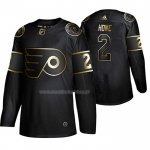 Maglia Hockey Golden Edition Philadelphia Flyers Mark Howe Retired Giocatore Autentico Nero