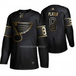 Maglia Hockey Golden Edition St. Louis Blues Barclay Plager Retired Giocatore Autentico Nero