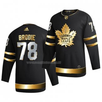 Maglia Hockey Golden Edition Toronto Maple Leafs T.j. Brodie Limited Autentico 2020-21 Nero