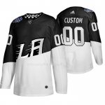 Maglia Hockey Los Angeles Kings Personalizzate 2020 Stadium Series Bianco Nero