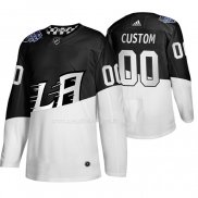 Maglia Hockey Los Angeles Kings Personalizzate 2020 Stadium Series Bianco Nero