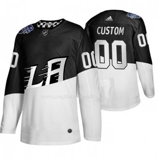 Maglia Hockey Los Angeles Kings Personalizzate 2020 Stadium Series Bianco Nero