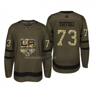 Maglia Hockey Los Angeles Kings Tyler Toffoli 2018 Salute To Service Verde Militare