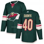 Maglia Hockey Minnesota Wild Devan Dubnyk Home Autentico Verde