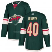 Maglia Hockey Minnesota Wild Devan Dubnyk Home Autentico Verde