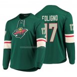 Maglia Hockey Minnesota Wild Marcus Foligno Platinum Verde