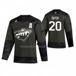 Maglia Hockey Minnesota Wild Ryan Suter 2019 Veterans Day Camuffamento