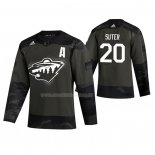 Maglia Hockey Minnesota Wild Ryan Suter 2019 Veterans Day Camuffamento
