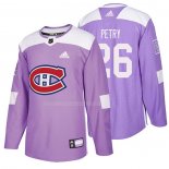 Maglia Hockey Montreal Canadiens Jeff Petry 2018 Fights Cancer Viola