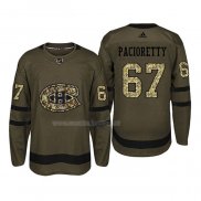 Maglia Hockey Montreal Canadiens Max Pacioretty 2018 Salute To Service Verde Militare
