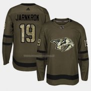 Maglia Hockey Nashville Predators Calle Jarnkrok 2018 Salute To Service Verde Militare
