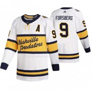 Maglia Hockey Nashville Predators Filip Forsberg Breakaway Giocatore Throwback 2020 Winter Classic Bianco