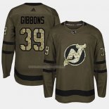 Maglia Hockey New Jersey Devils Brian Gibbons 2018 Salute To Service Verde Militare